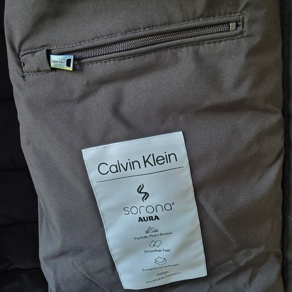 NWT Calvin Klein Women's Black Hooded Puffer Coat - Picture 5 of 10